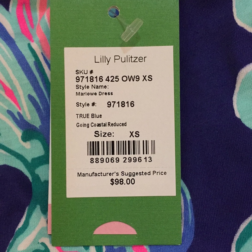 NWT Lilly Pulitzer Marlowe Dress Fish Coastal NEW - Picture 5 of 8
